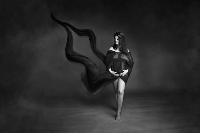 těhotenské focení v ateliéru fotograf mladá boleslav iveta krausova 
