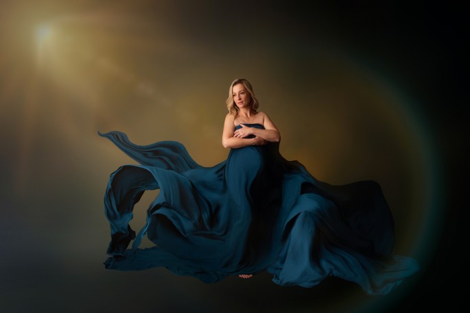 těhotenské focení v ateliéru fotograf mladá boleslav iveta krausova 