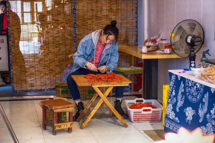 čínský deník blog fotografky foto ivet k iveta krausova vodní město Zhujiajiao