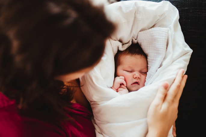 newborn lifestyle focení doma