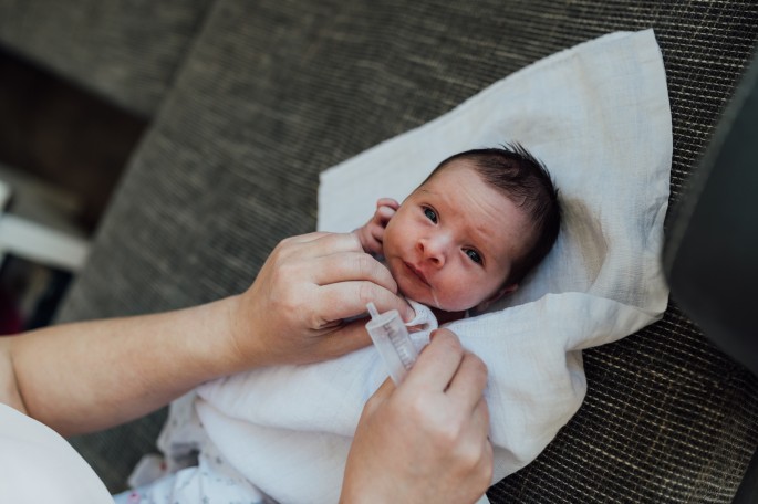 lifestylové focení newborn miminka doma 