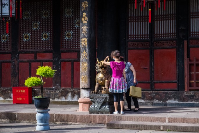 čínský deník blog fotografky foto ivet k iveta krausova chengdu wenshu temple