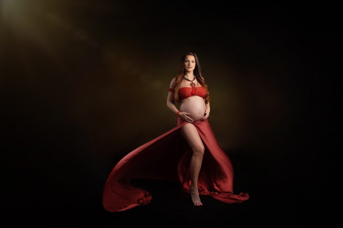 těhotenské focení v ateliéru fotograf mladá boleslav iveta krausova 