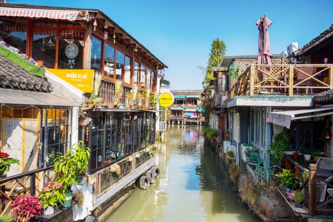 čínský deník blog fotografky foto ivet k iveta krausova vodní město Zhujiajiao