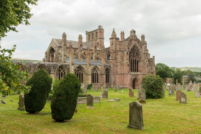 blog o cestování do Skotska - oblast Borders Melrose Abbey