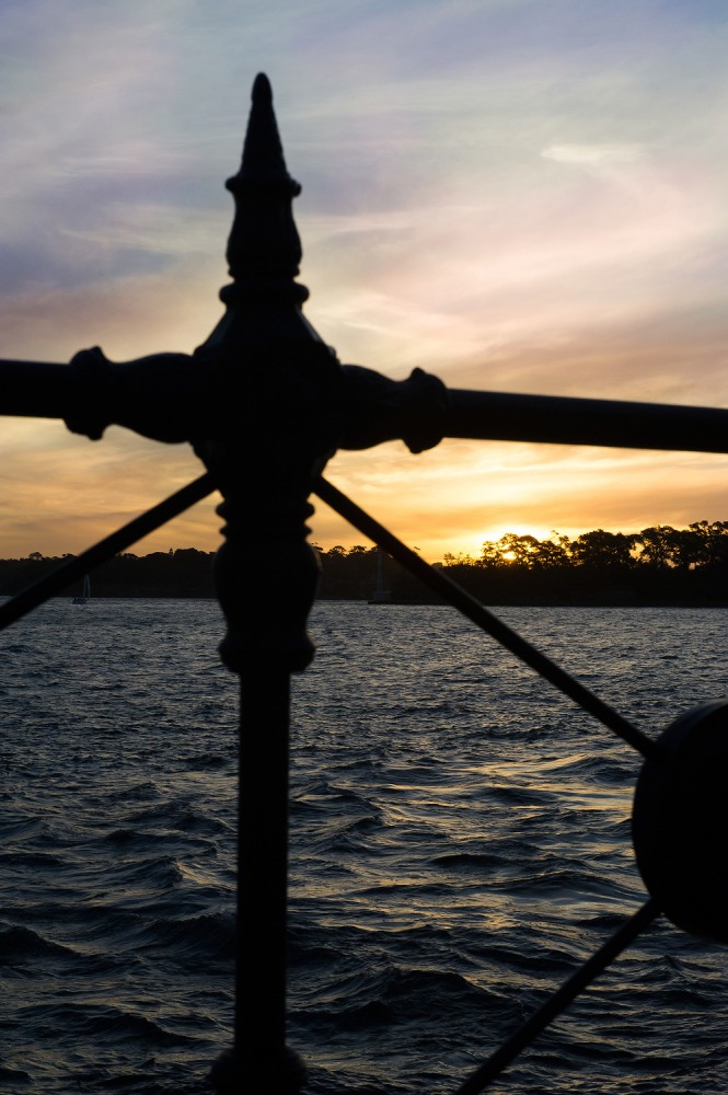 západ slunce sunset Harbour Bridge sydney