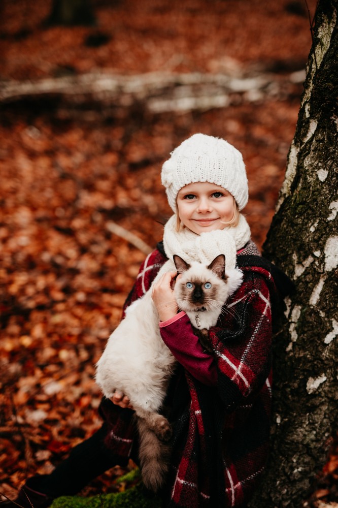 lifestylové focení rodinné focení s kočkou