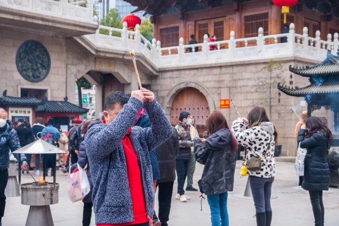 čínský deník blog fotografky foto ivet k iveta krausova jing´an tempel Šanghaj