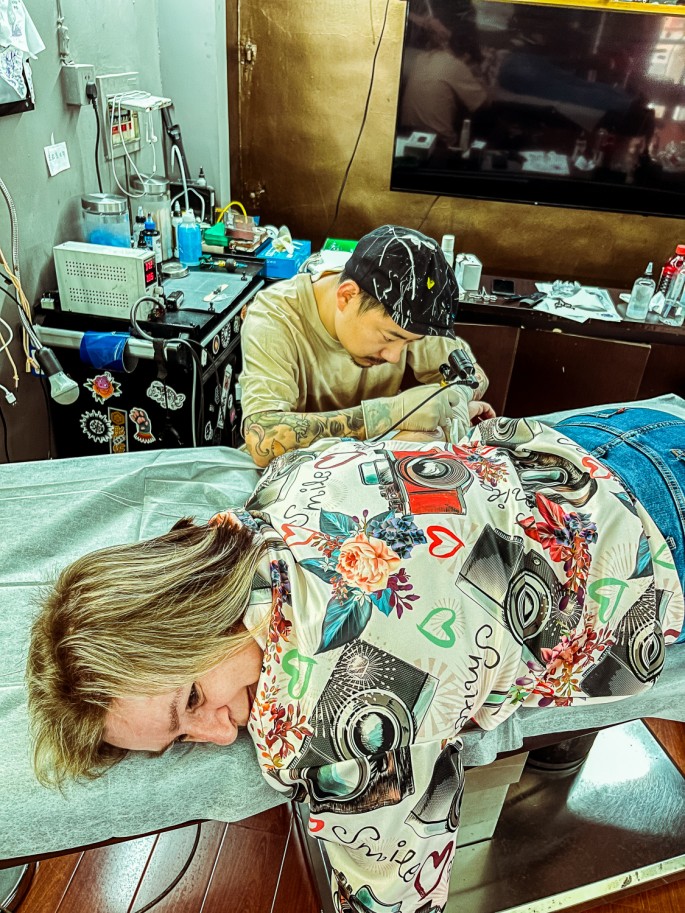 čínský deník blog fotografky foto ivet k iveta krausova tattoo tetovani Šanghaj Bole