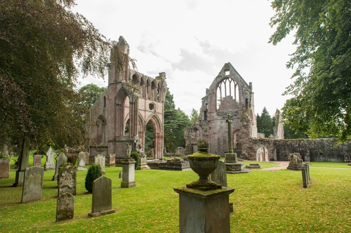 blog o cestování do Skotska - oblast Borders Dryburgh Abbey