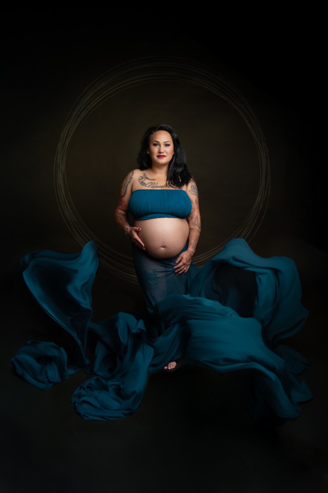 těhotenské focení v ateliéru fotograf mladá boleslav iveta krausova 