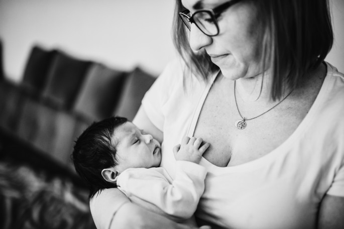 rodinné lifestylové newborn focení doma