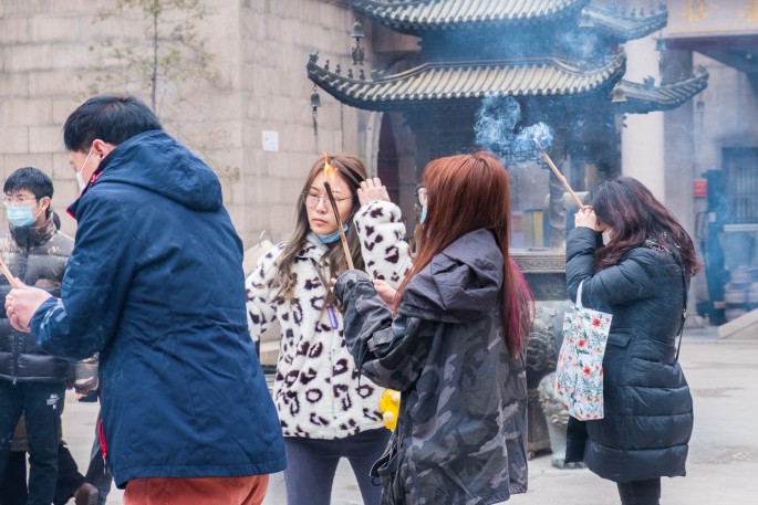 čínský deník blog fotografky foto ivet k iveta krausova jing´an tempel Šanghaj