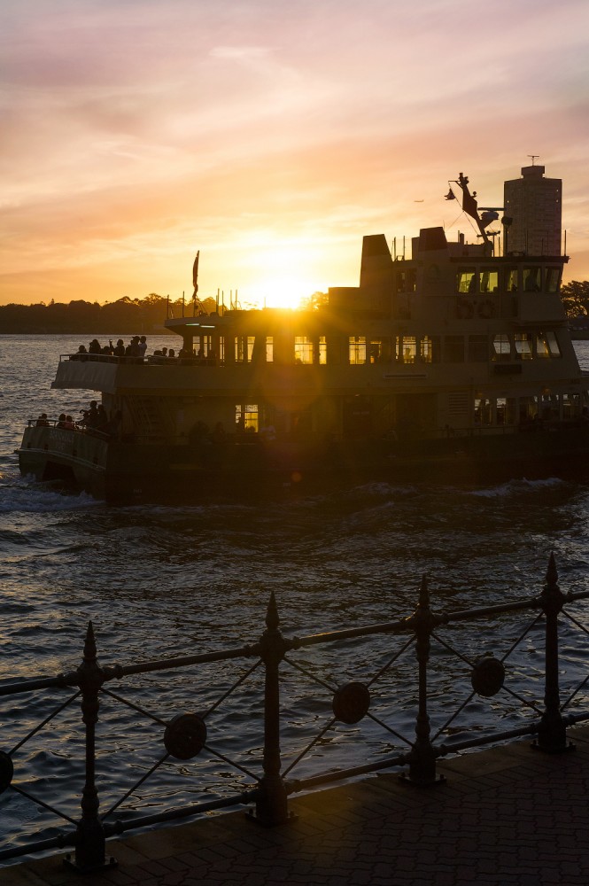 západ slunce sunset Harbour Bridge sydney