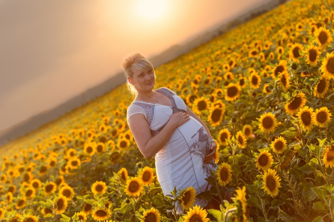 těhotenské lifestylové focení exterierové