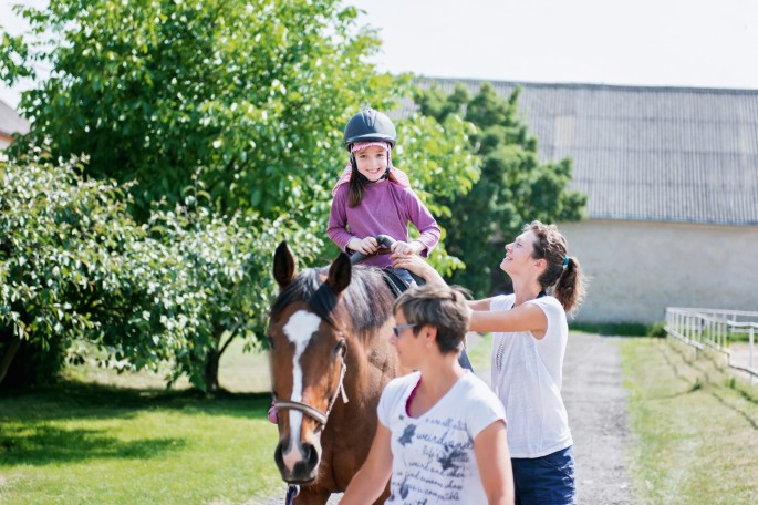 rodinné focení exterierové lifestyle dotek světla hipoterapie