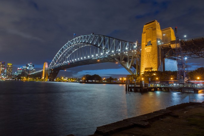 night city Sydney Harbour bridge