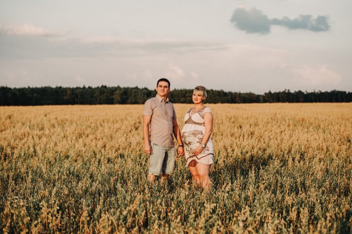 těhotenské lifestylové focení exterierové