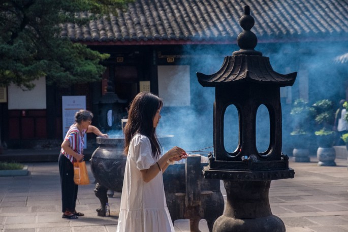 čínský deník blog fotografky foto ivet k iveta krausova chengdu wenshu temple