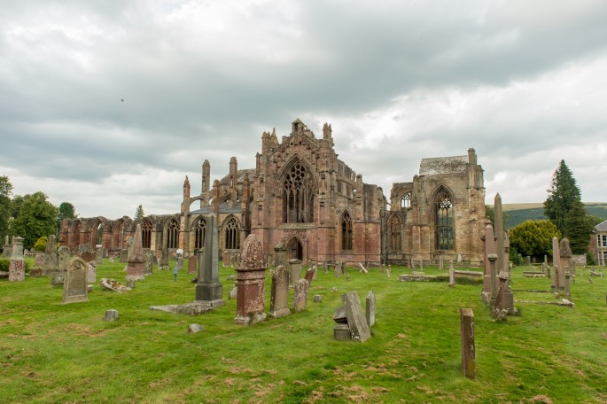 blog o cestování do Skotska - oblast Borders Melrose Abbey