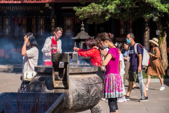 čínský deník blog fotografky foto ivet k iveta krausova chengdu wenshu temple