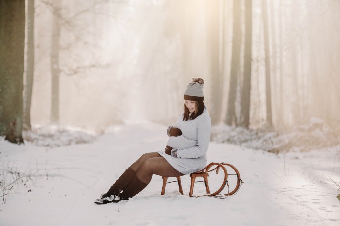 těhotenské lifestylové focení exterierové